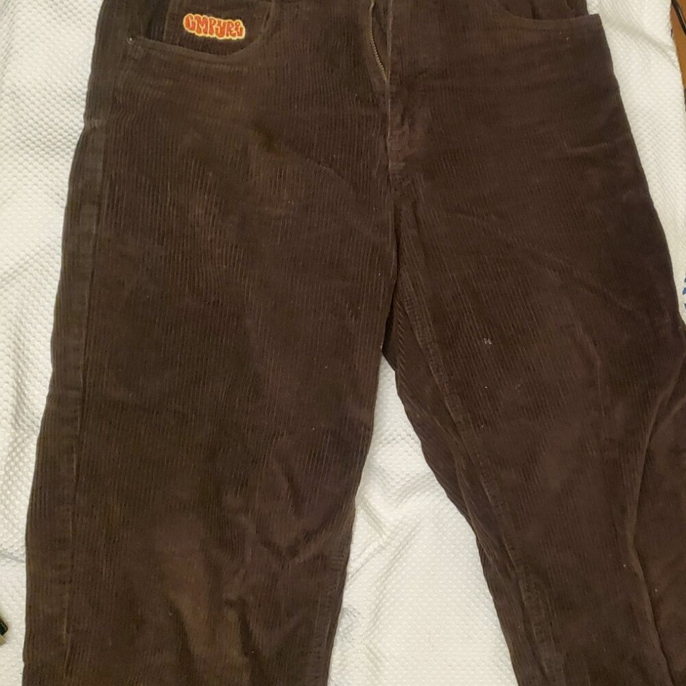 Empyre Corduroy Skate Pants Brown Size 28 Baggy Fit - Picture 2 of 4